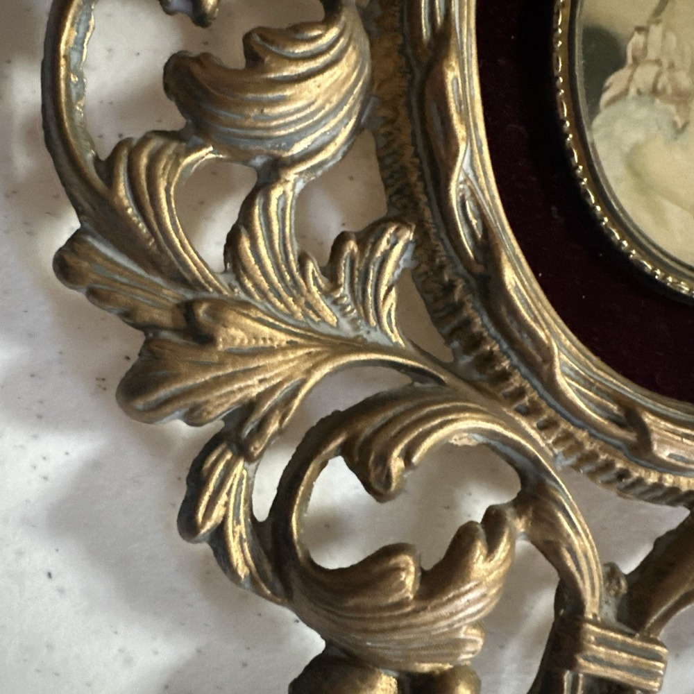 Cameo Creation Isabella Montgomery by George Romney Convex Glass Ornate Frame - Picture 5 of 9
